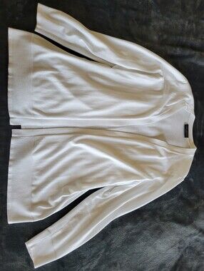 Lane Bryant White Open Cardigan